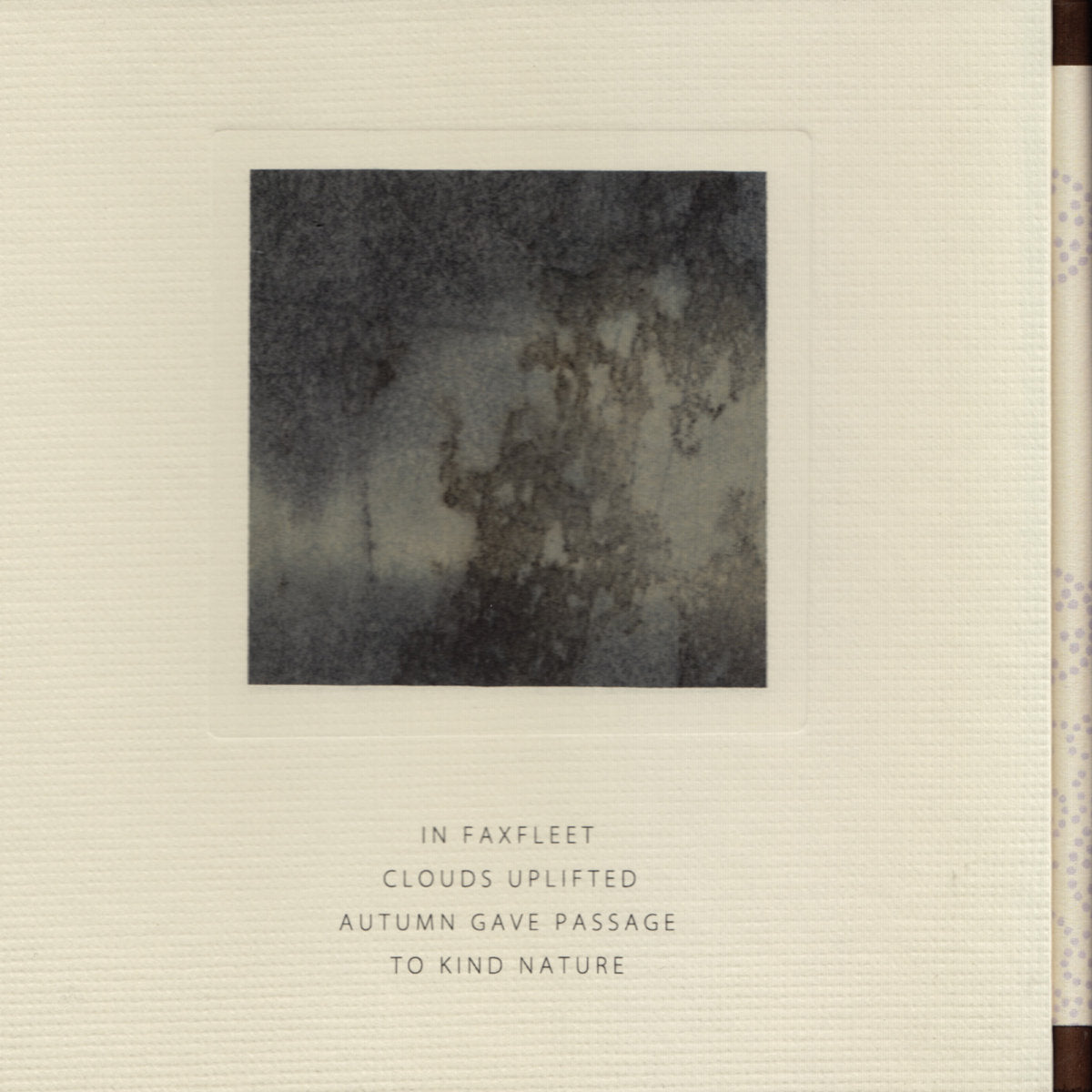Andrew Chalk & Daisuke Suzuki - In Faxfleet Cllouds... (Handmade slipcase with wooden spine)