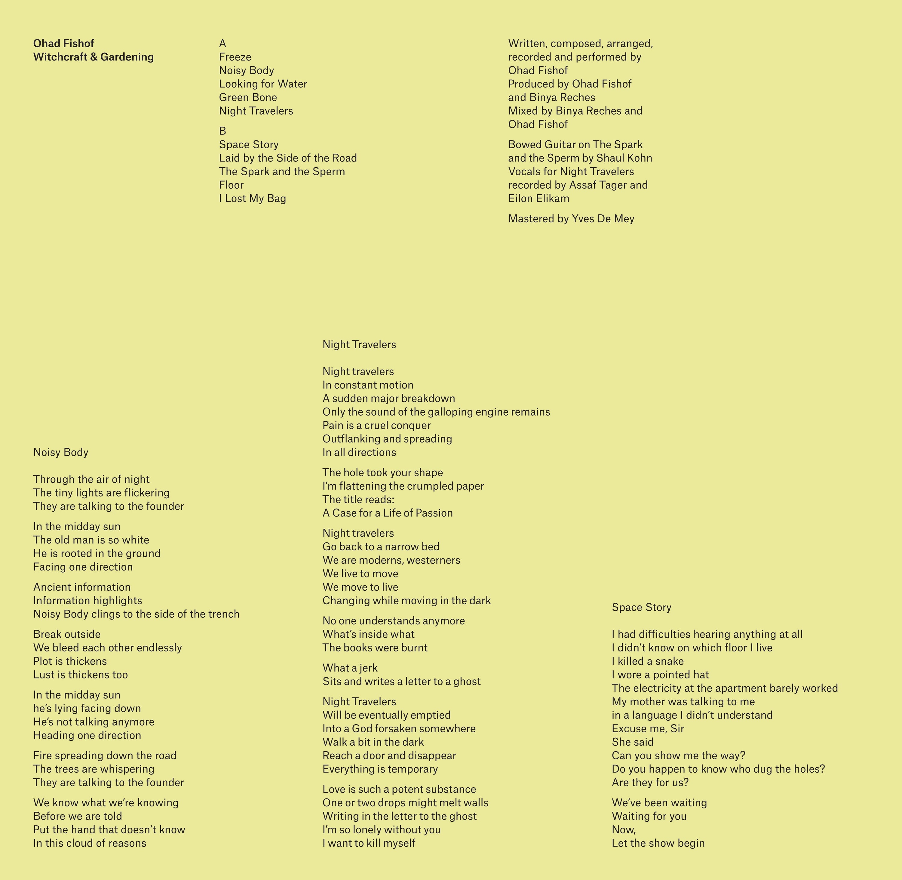 Ohad Fishof - Witchcraft & Gardening